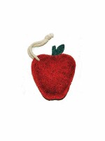 Küchen- und Peelingschwamm Apfel rot