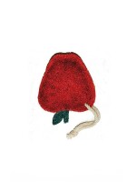 Küchen- und Peelingschwamm Apfel rot