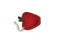 Küchen- und Peelingschwamm Apfel rot
