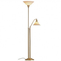 Rustikale Standleuchte mit Lesearm