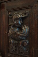 Historismuss Kabinetschrank Eiche Massiv