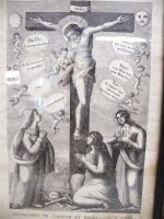 Antiker Kupferstich JESUS AM KREUZ um 1800 -R19