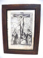 Antiker Kupferstich JESUS AM KREUZ um 1800 -R19