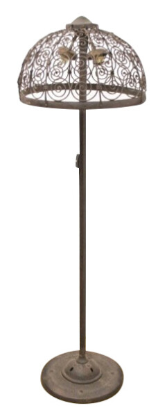Alte Stehlampe Schmiedeeisen Jugendstil