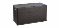 Kissenbox Geflechtoptik 100 cm x 60 cm x 60 cm Anthrazit