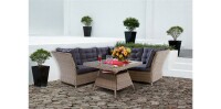 OBI Esstisch-Lounge-Gruppe Madison 4-teilig